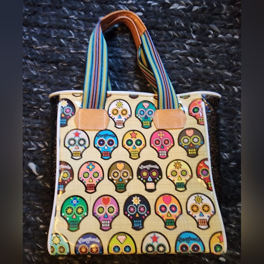 COPY - Consuela Classic tote leopard sugar skull cheetah